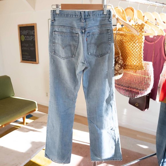 Vintage Levi's 517 Light Wash Denim High Waisted Bootcut Jeans // Size 26 X 29 - Picture 5 of 11